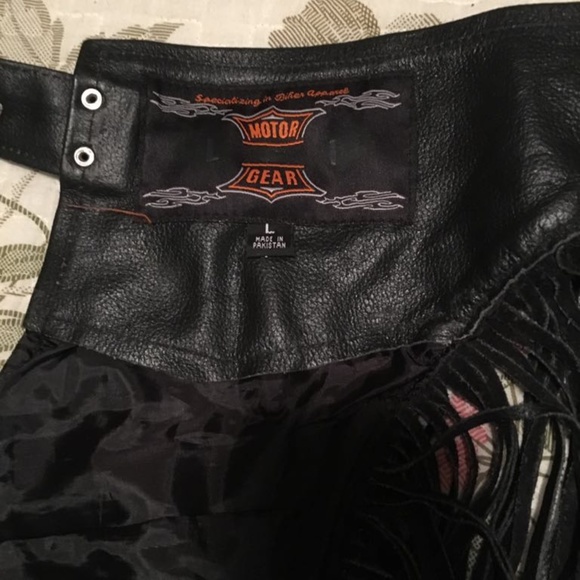 Womens Leather Chaps, size Large - Picture 2 of 8